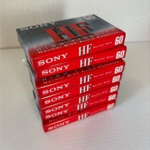 Sony high Fidelity 60 minute audio cassette bundle of 70 tapes NEW